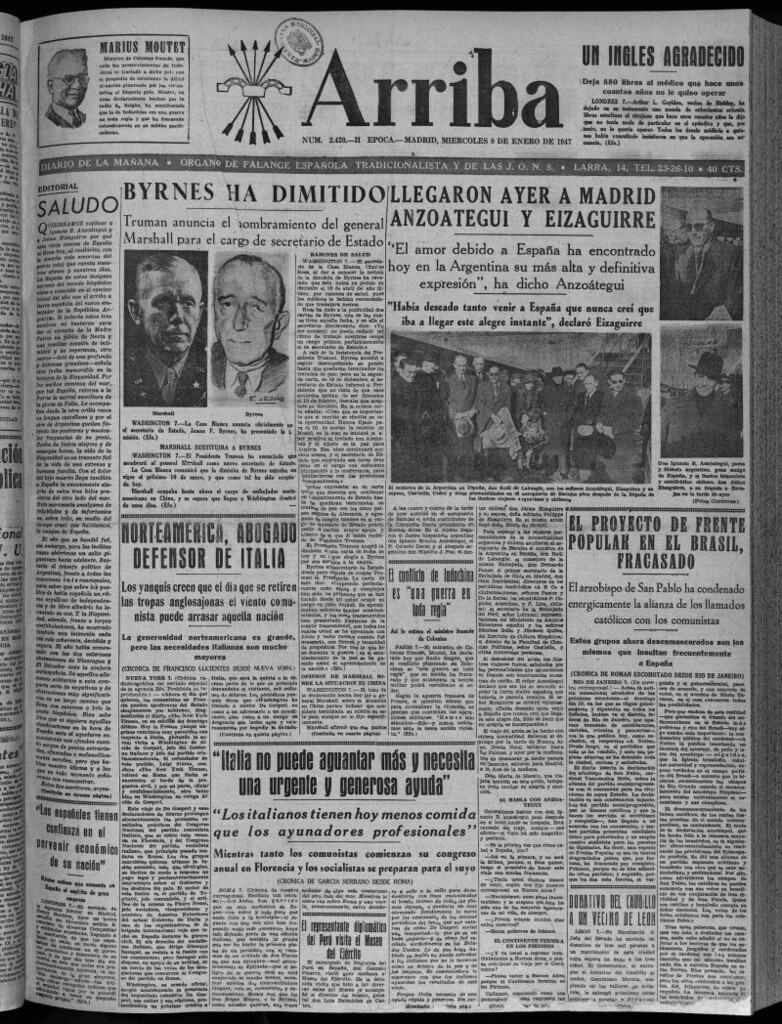 Miniatura de Arriba del 8 de enero de 1947