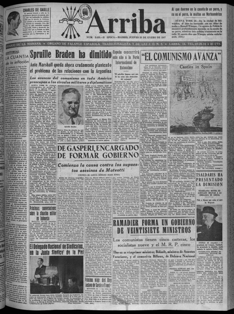 Miniatura de Arriba del 23 de enero de 1947