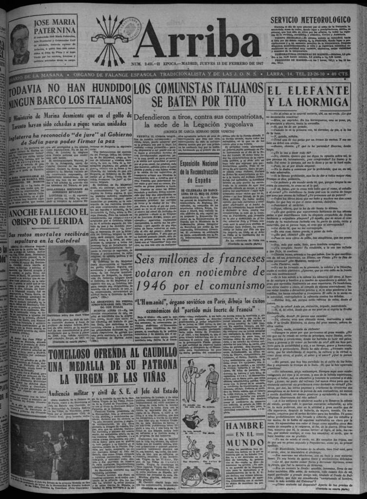 Miniatura de Arriba del 13 de febrero de 1947