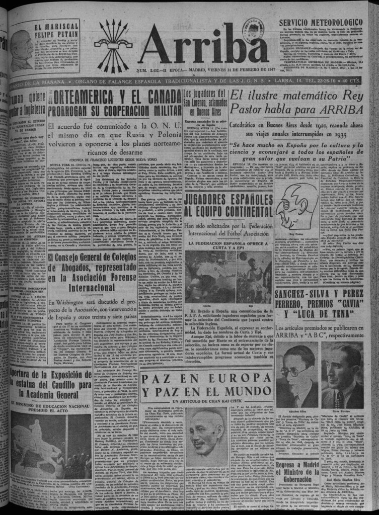 Miniatura de Arriba del 14 de febrero de 1947
