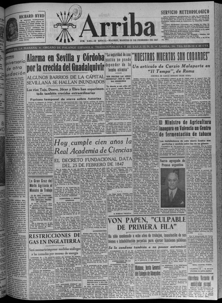 Miniatura de Arriba del 25 de febrero de 1947