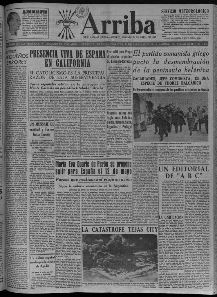 Miniatura de Arriba del 20 de abril de 1947