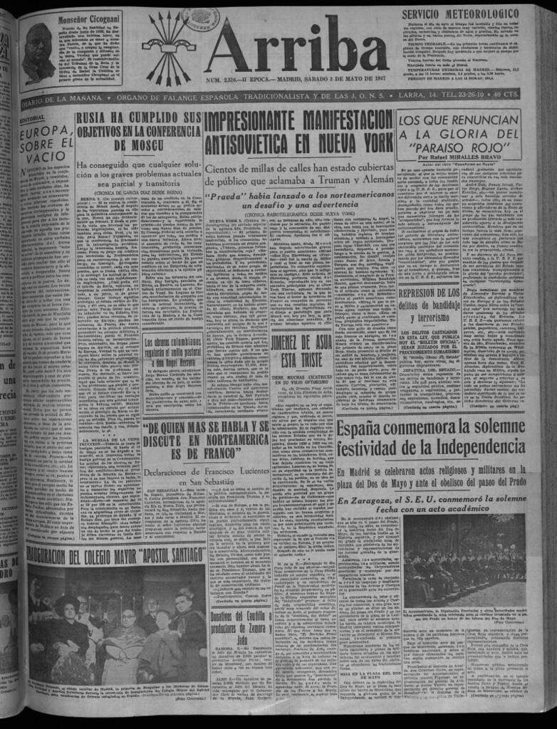 Miniatura de Arriba del 3 de mayo de 1947