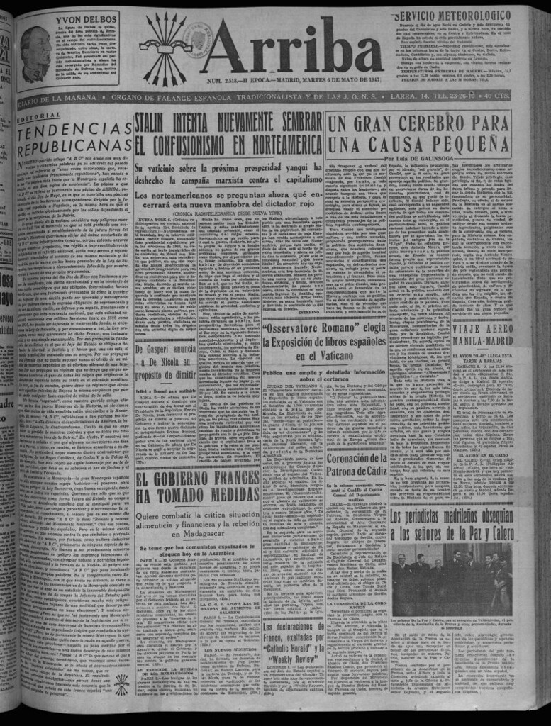 Miniatura de Arriba del 6 de mayo de 1947
