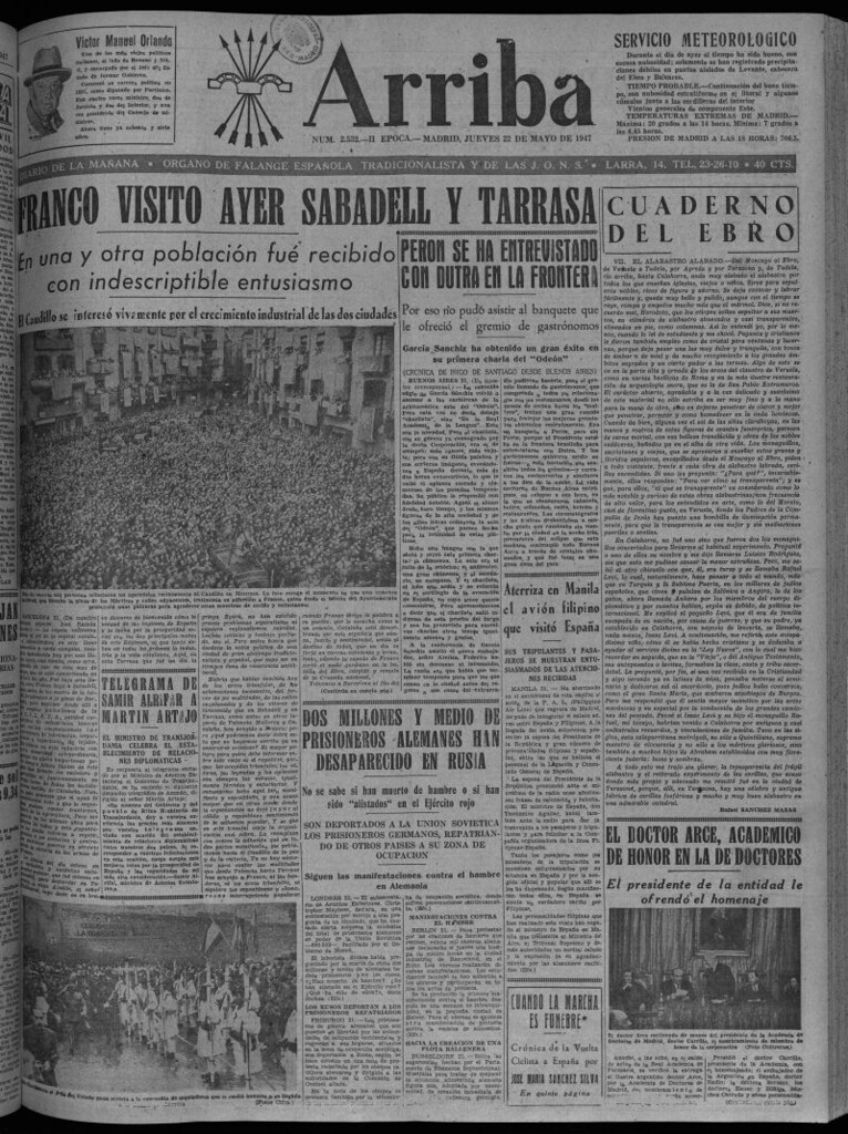 Miniatura de Arriba del 22 de mayo de 1947