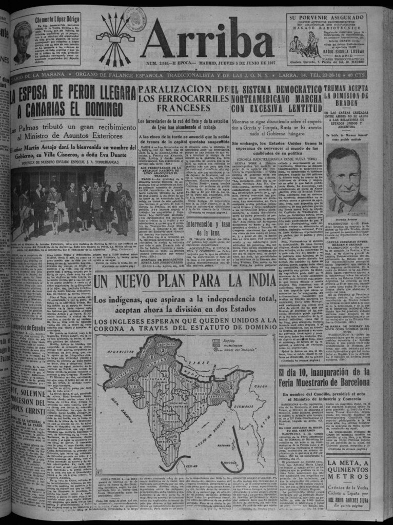 Miniatura de Arriba del 5 de junio de 1947