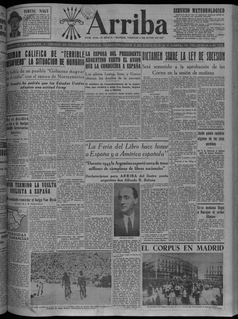 Miniatura de Arriba del 6 de junio de 1947