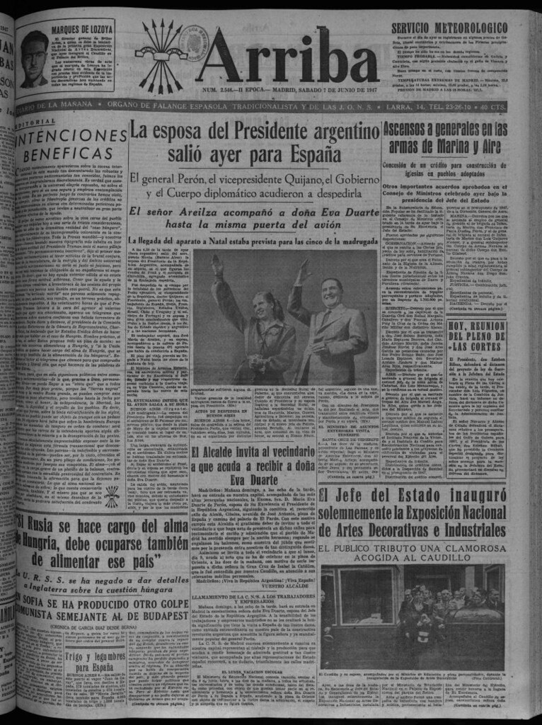 Miniatura de Arriba del 7 de junio de 1947