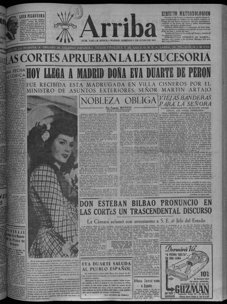 Miniatura de Arriba del 8 de junio de 1947