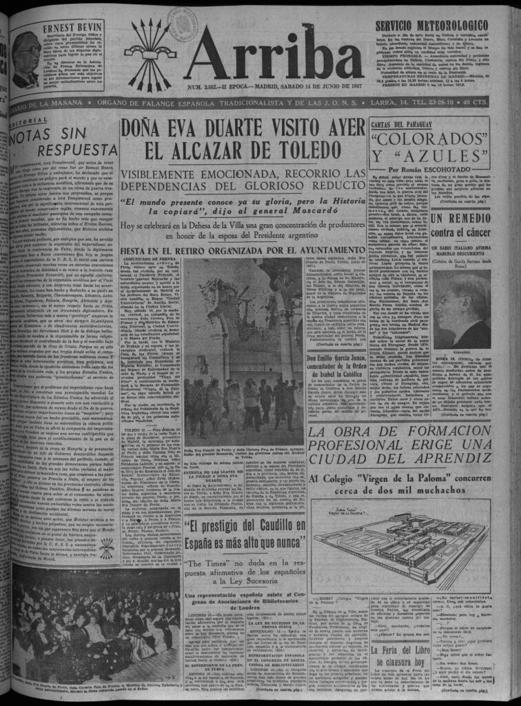 Miniatura de Arriba del 14 de junio de 1947