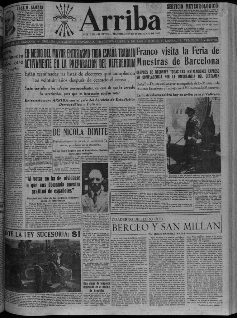 Miniatura de Arriba del 26 de junio de 1947