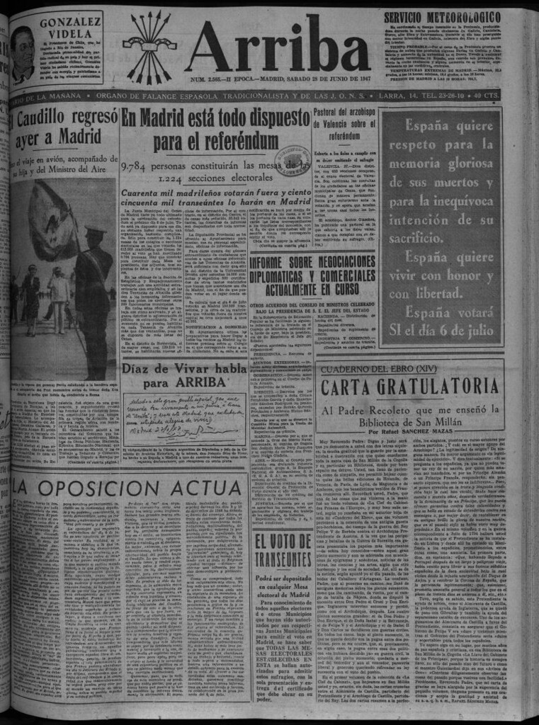 Miniatura de Arriba del 28 de junio de 1947