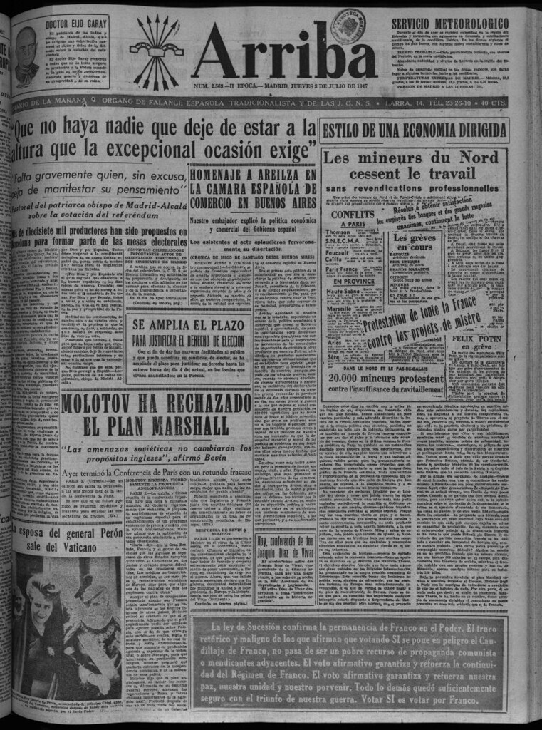 Miniatura de Arriba del 3 de julio de 1947