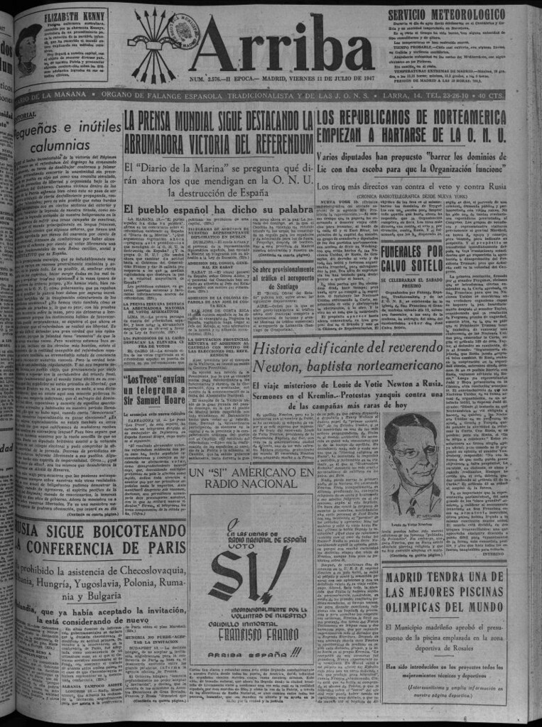 Miniatura de Arriba del 11 de julio de 1947