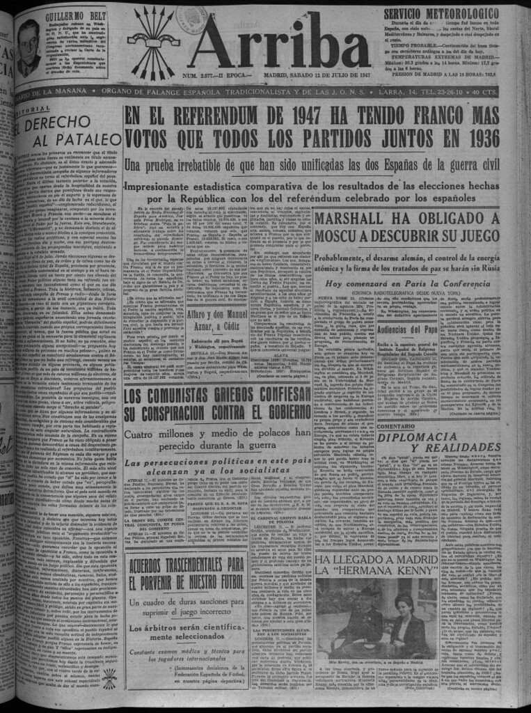 Miniatura de Arriba del 12 de julio de 1947
