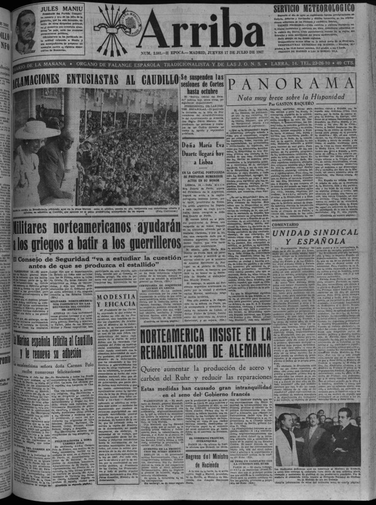 Miniatura de Arriba del 17 de julio de 1947