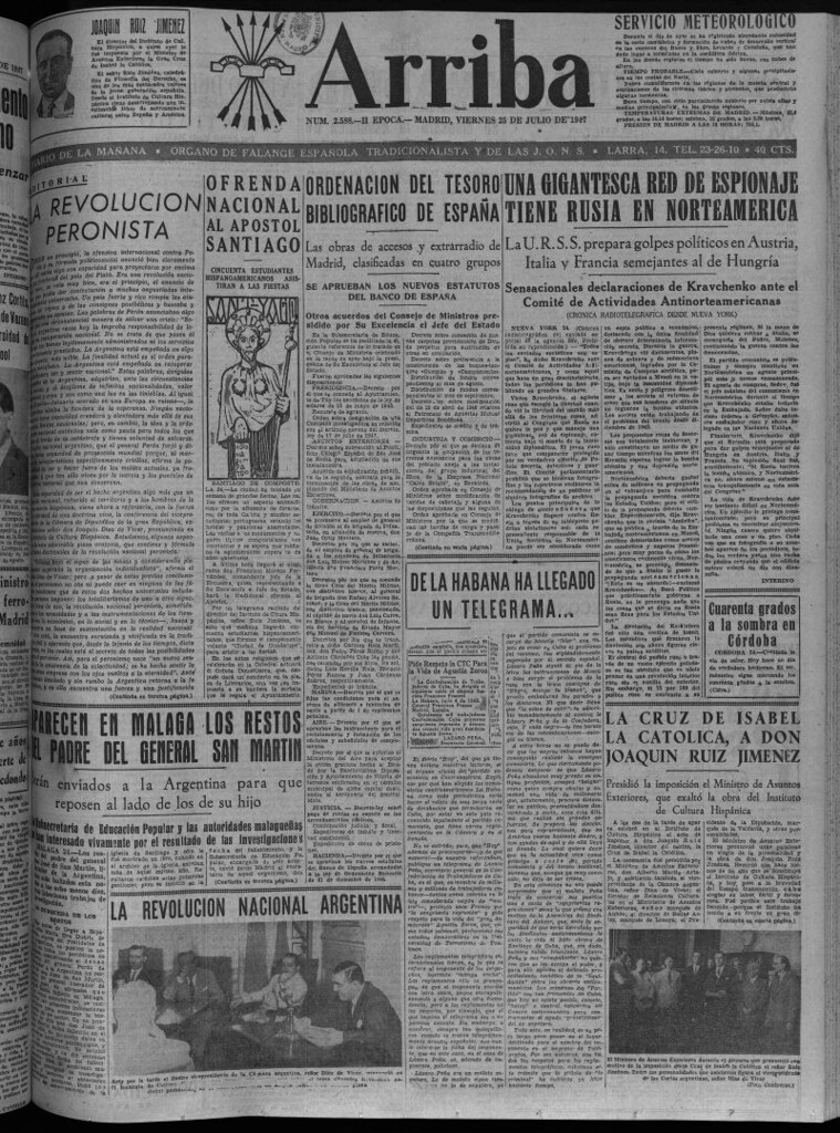 Miniatura de Arriba del 25 de julio de 1947