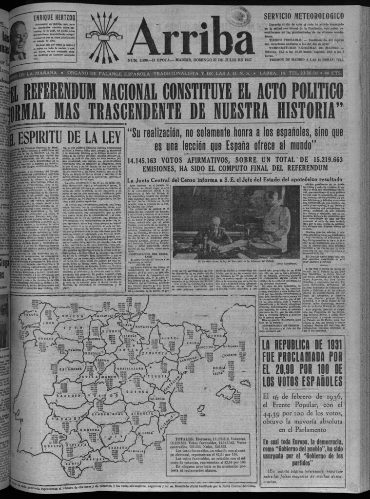 Miniatura de Arriba del 27 de julio de 1947