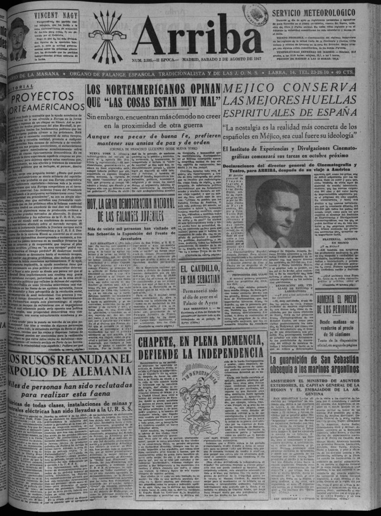Miniatura de Arriba del 2 de agosto de 1947