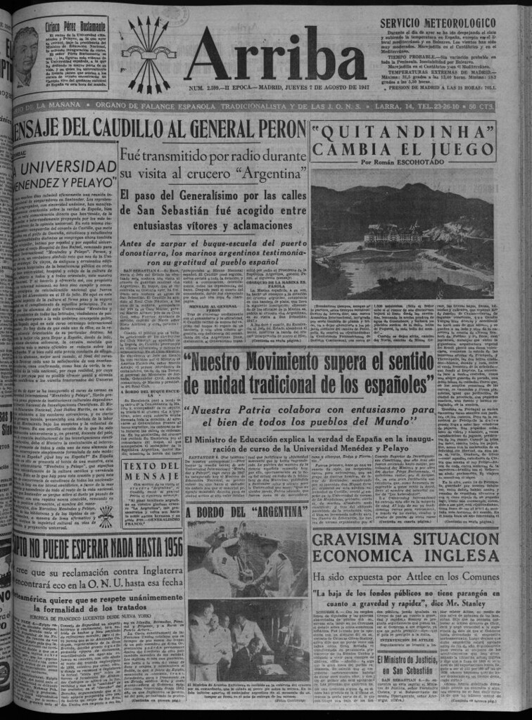 Miniatura de Arriba del 7 de agosto de 1947