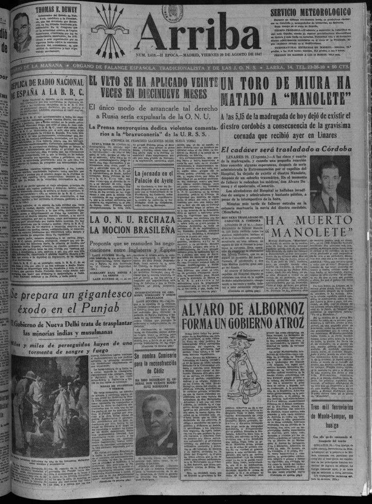 Miniatura de Arriba del 29 de agosto de 1947