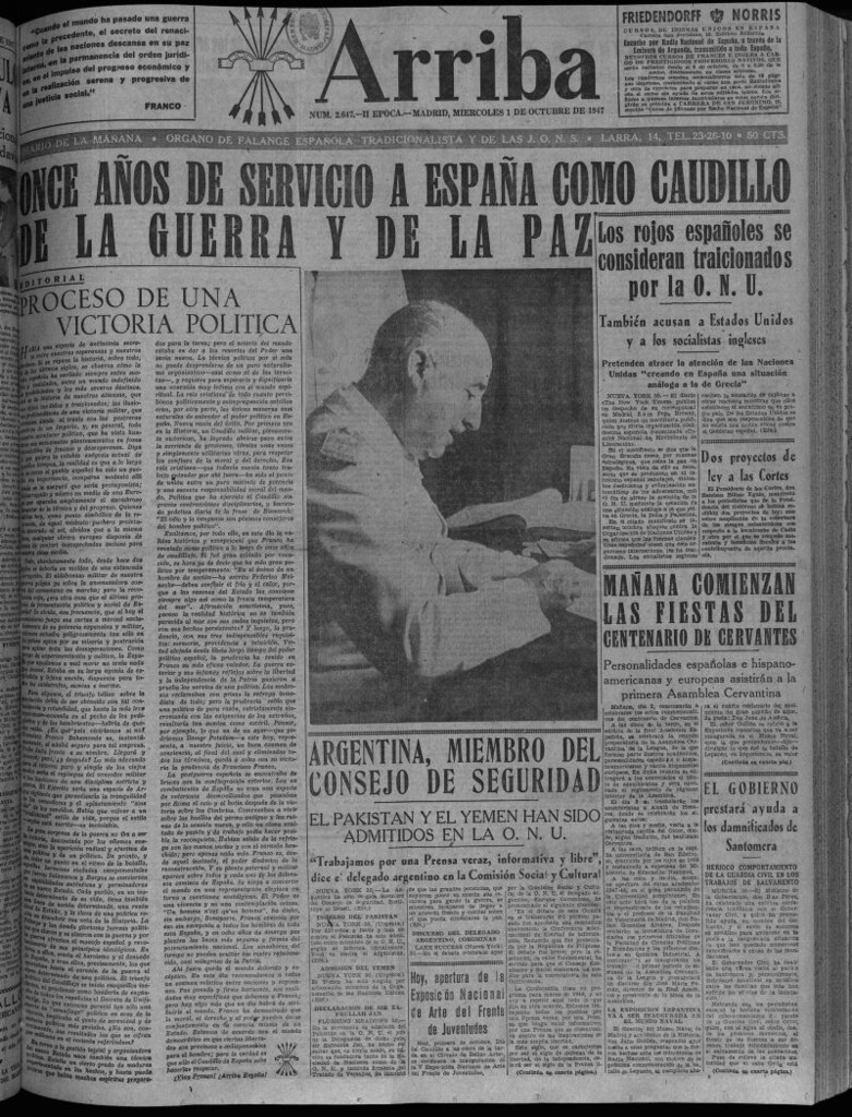 Miniatura de Arriba del 1 de octubre de 1947