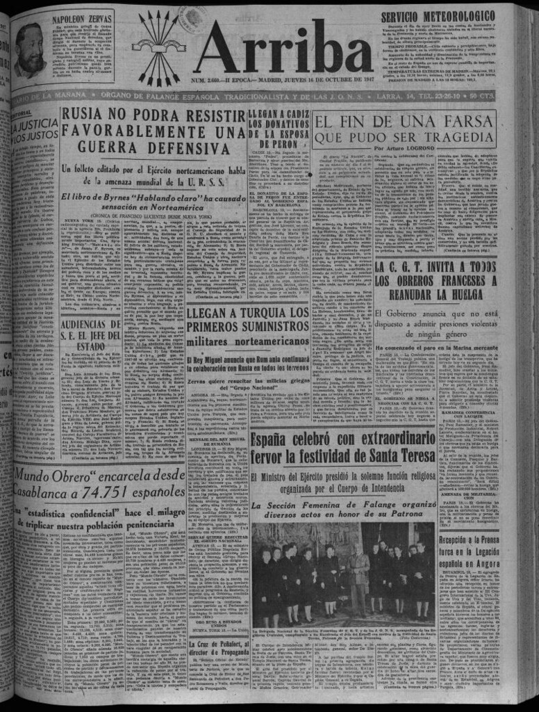 Miniatura de Arriba del 16 de octubre de 1947