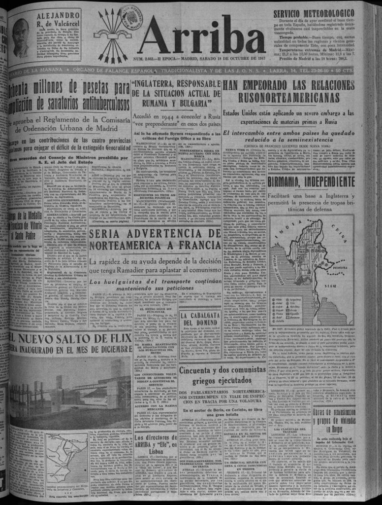Miniatura de Arriba del 18 de octubre de 1947