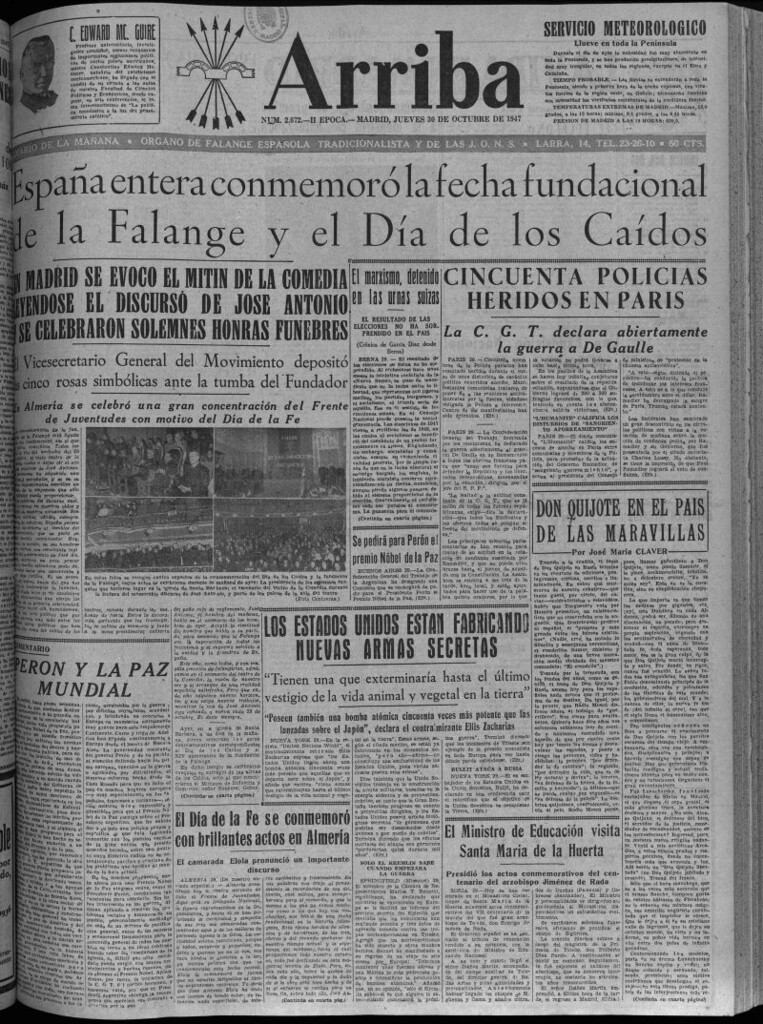 Miniatura de Arriba del 30 de octubre de 1947