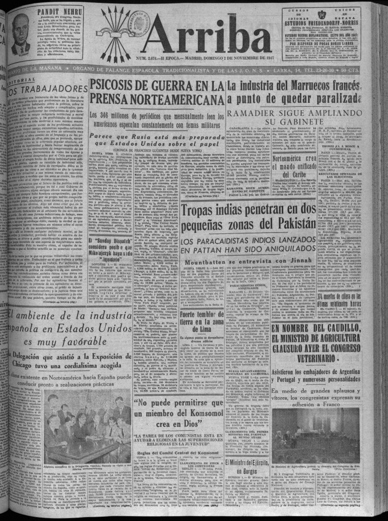 Miniatura de Arriba del 2 de noviembre de 1947