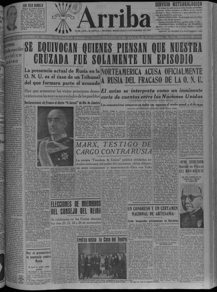 Miniatura de Arriba del 5 de noviembre de 1947