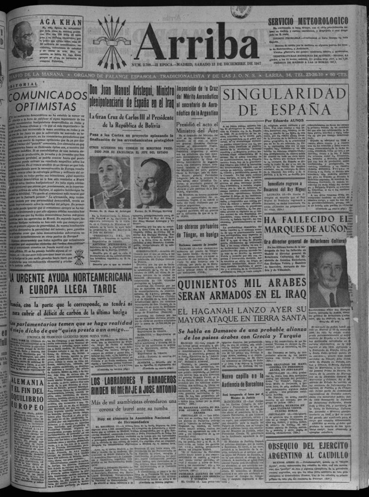 Miniatura de Arriba del 13 de diciembre de 1947