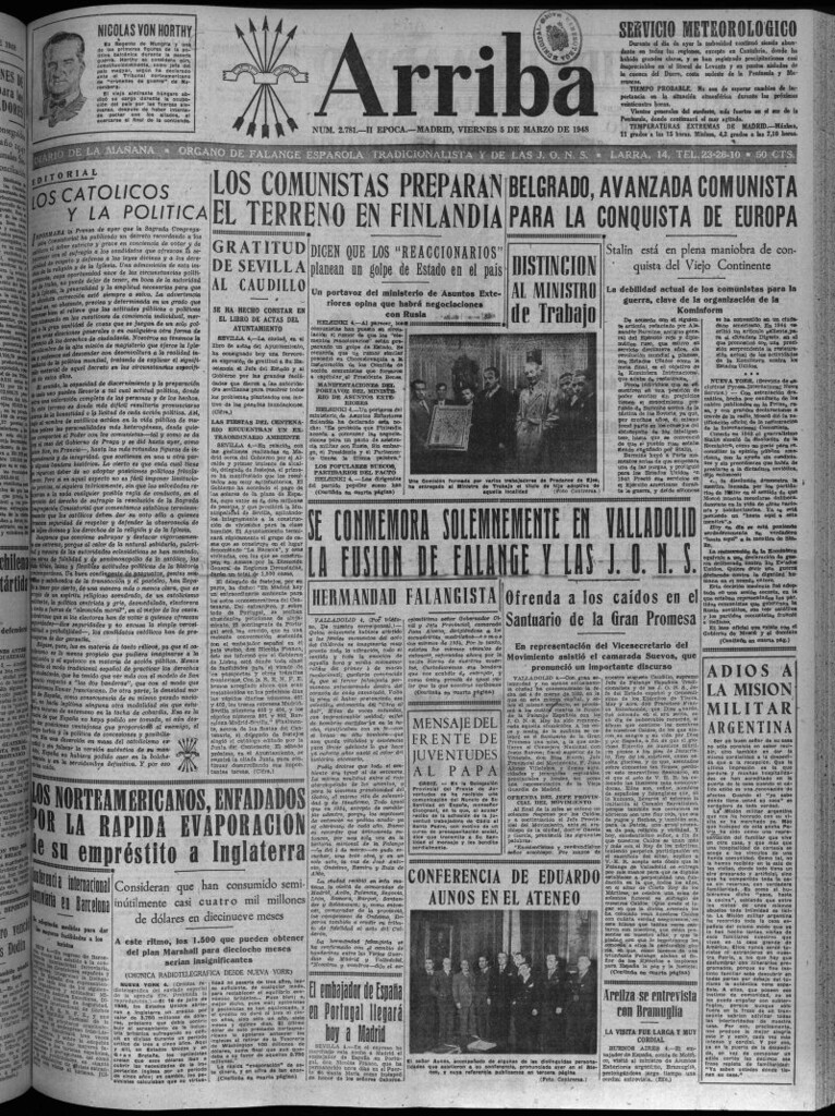 Miniatura de Arriba del 5 de marzo de 1948