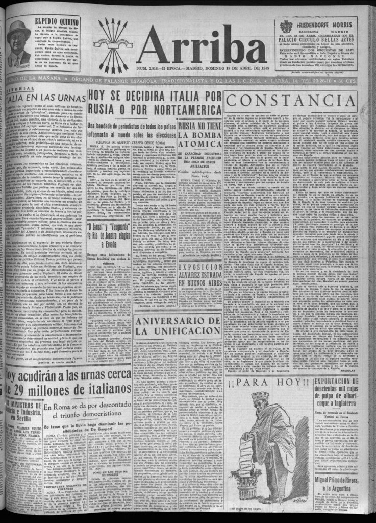Miniatura de Arriba del 18 de abril de 1948