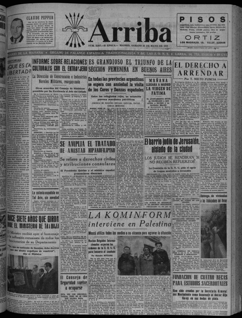 Miniatura de Arriba del 22 de mayo de 1948