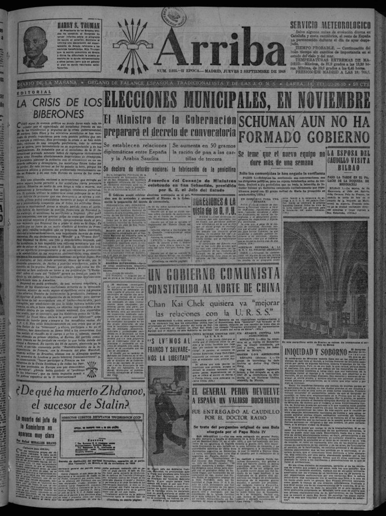Miniatura de Arriba del 2 de septiembre de 1948