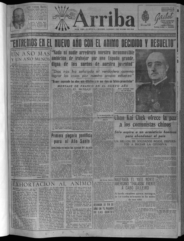 Miniatura de Arriba del 1 de enero de 1949