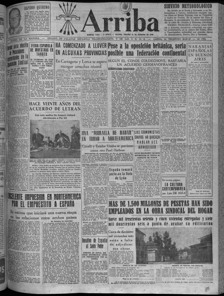 Miniatura de Arriba del 11 de febrero de 1949