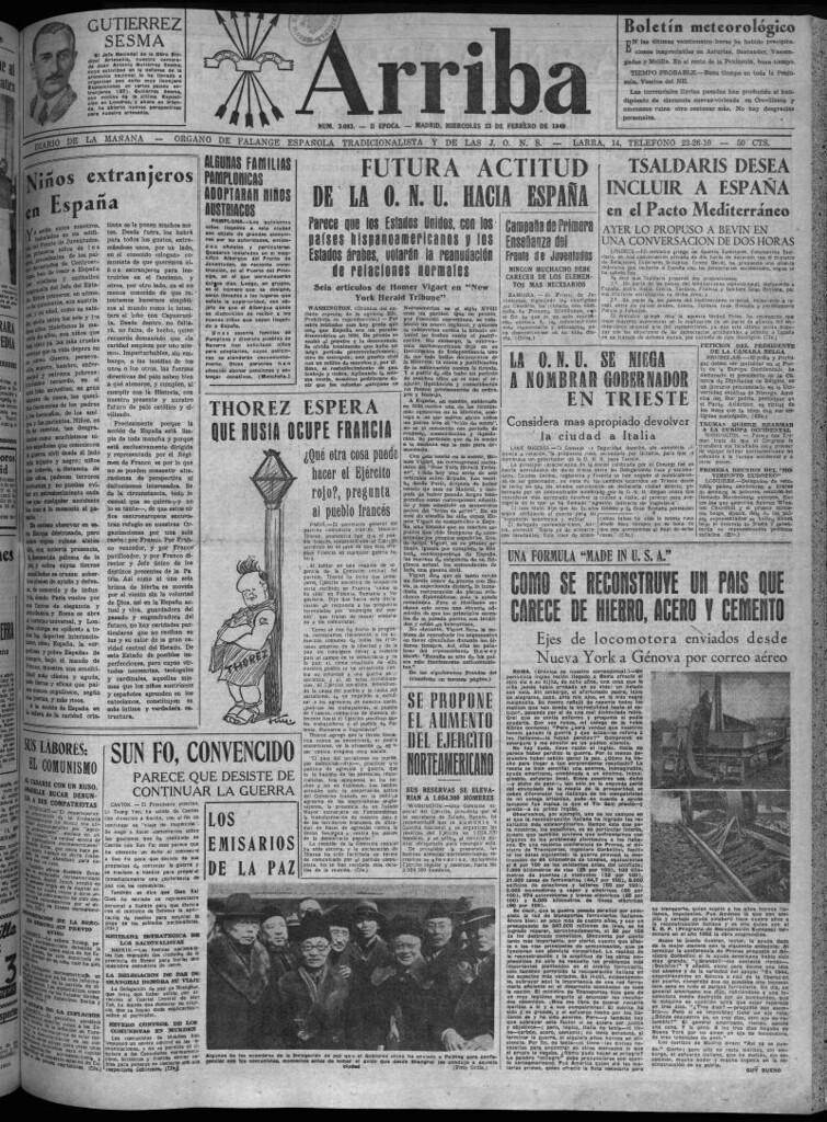 Miniatura de Arriba del 23 de febrero de 1949