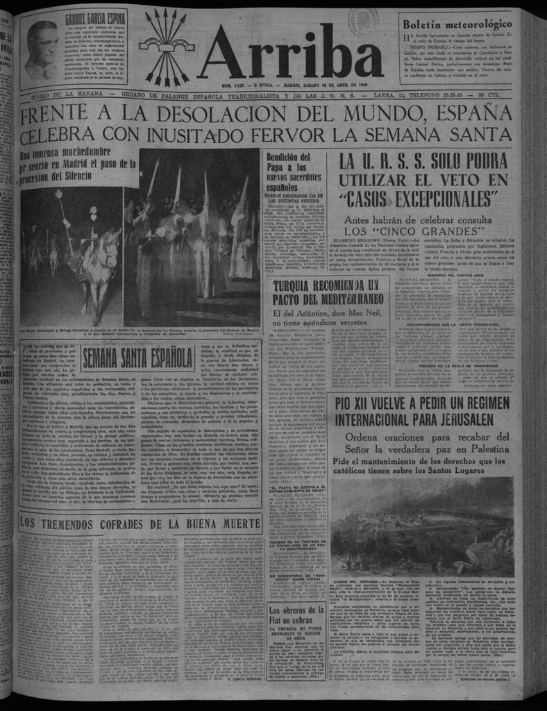 Miniatura de Arriba del 16 de abril de 1949
