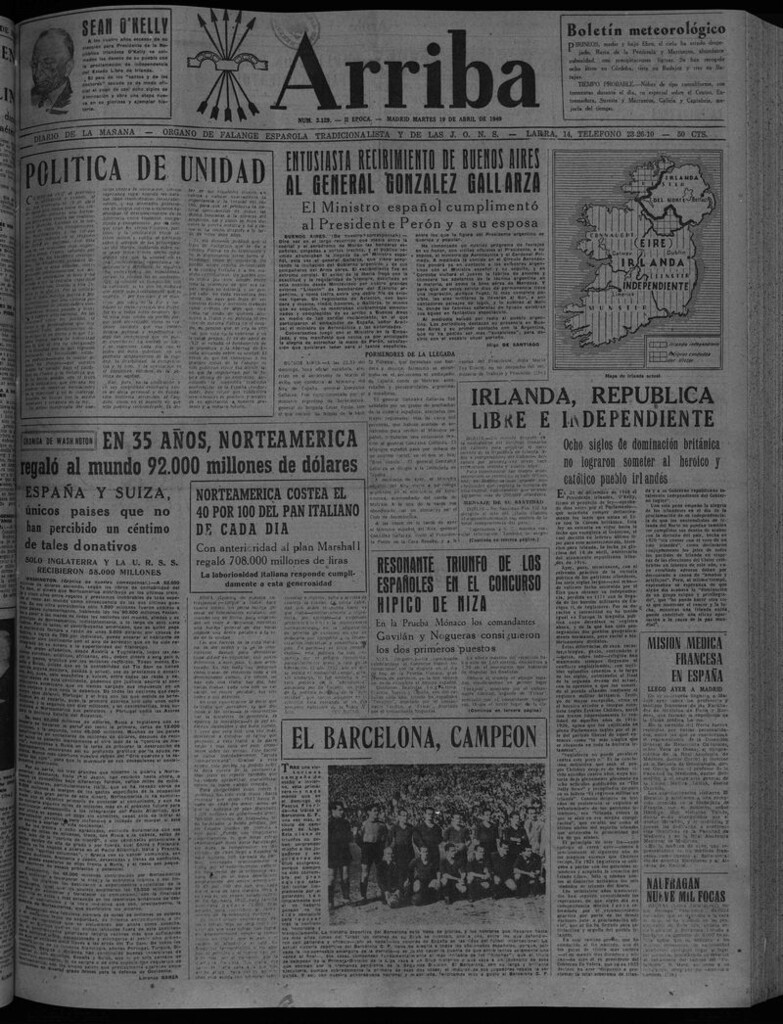 Miniatura de Arriba del 19 de abril de 1949