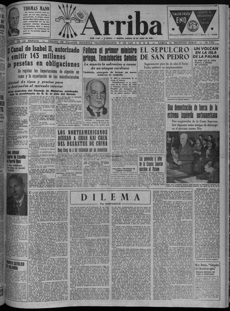 Miniatura de Arriba del 25 de junio de 1949