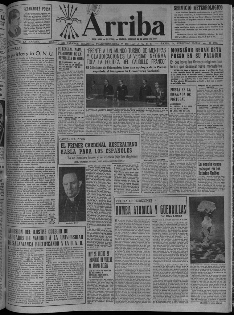 Miniatura de Arriba del 26 de junio de 1949