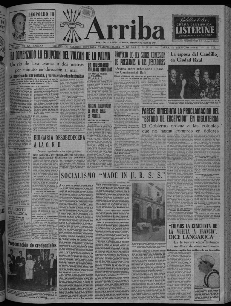 Miniatura de Arriba del 9 de julio de 1949