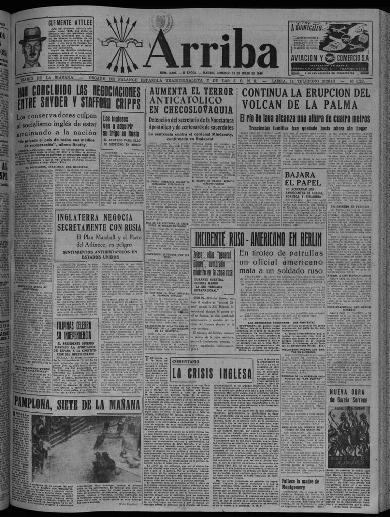 Miniatura de Arriba del 10 de julio de 1949