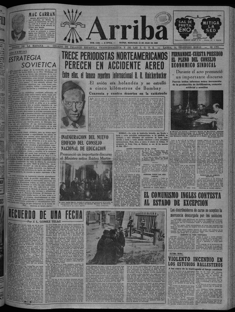 Miniatura de Arriba del 13 de julio de 1949