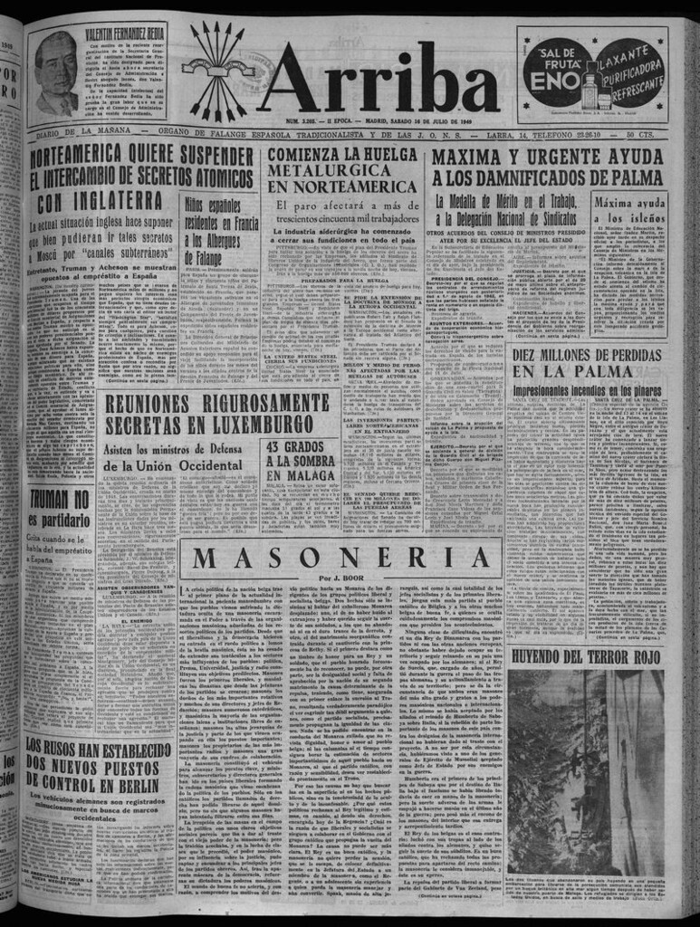 Miniatura de Arriba del 16 de julio de 1949