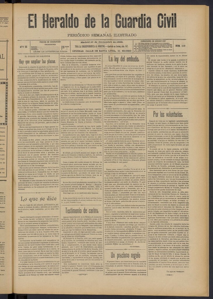 Miniatura de Heraldo de la Guardia Civil del 16 de diciembre de 1895