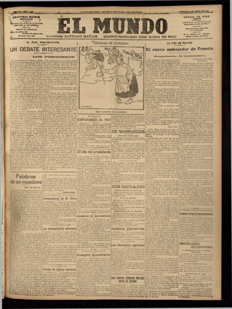 Miniatura de El Mundo del 13 de mayo de 1921 (edición de provincias)