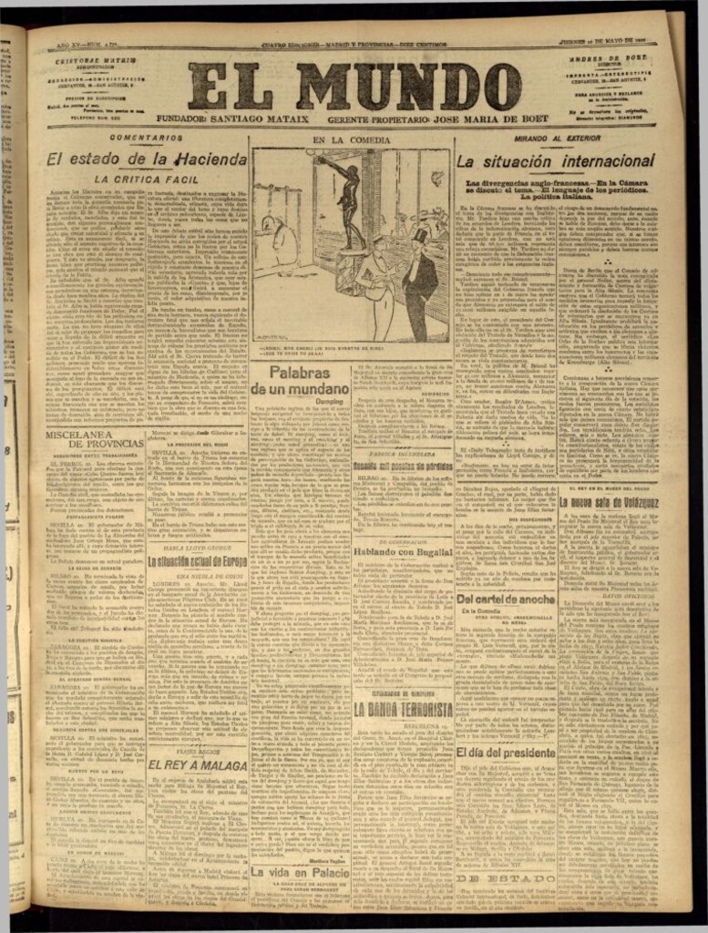 Miniatura de El Mundo del 20 de mayo de 1921